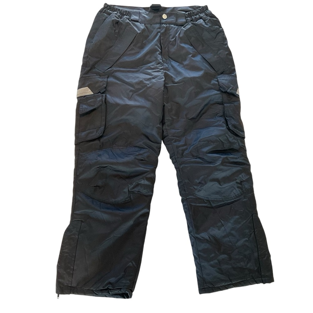 Rossignol Young Girl's XXL Ski Pants Insulated Lined Black Cargo Water Resistant